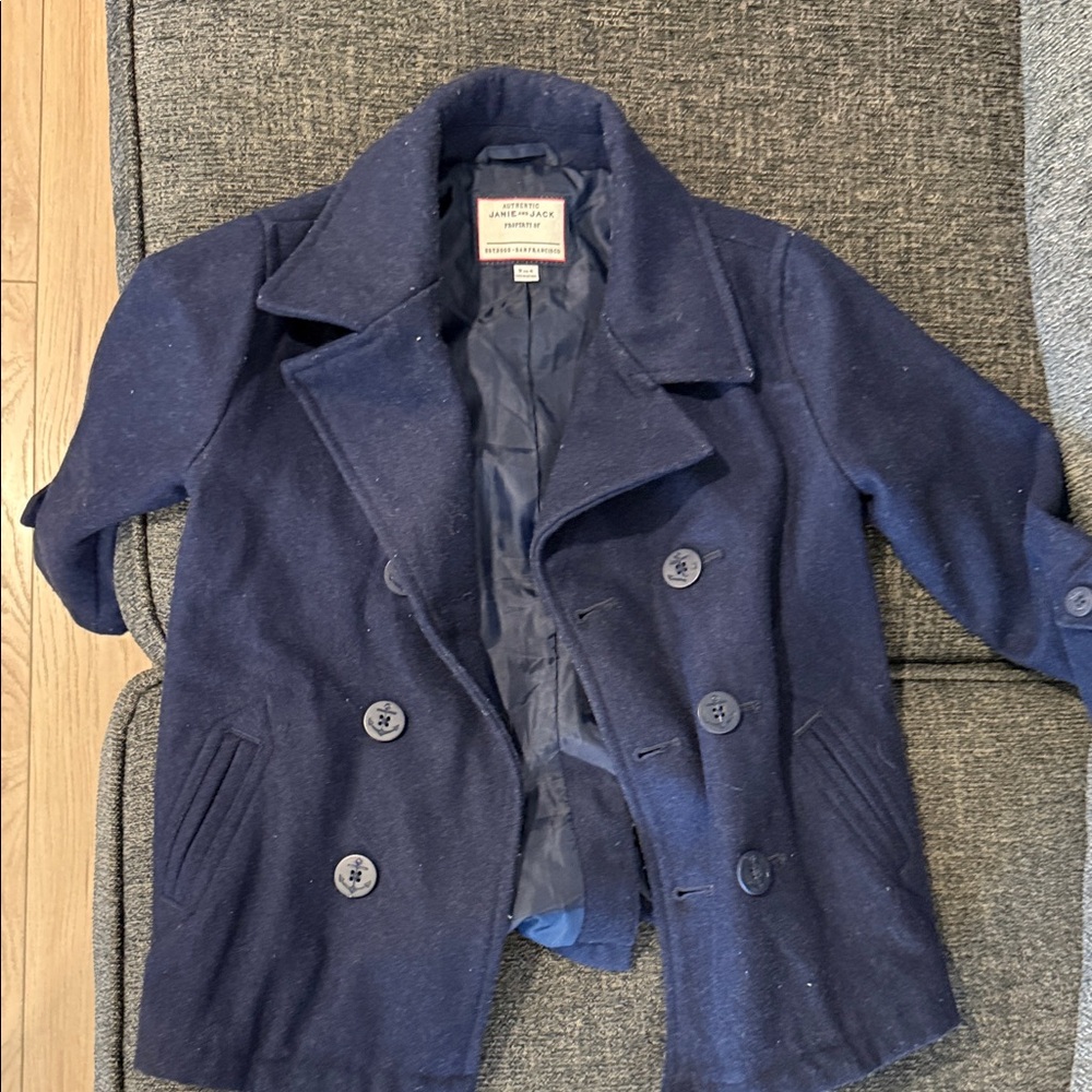 J. Crew Classic Navy Wool Peacoat